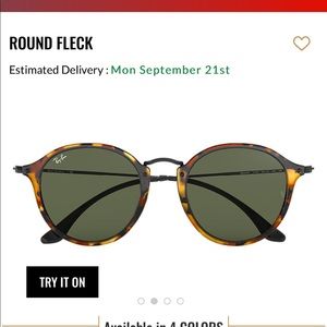 NWT Ray Ban Round Icon | tortoise + black